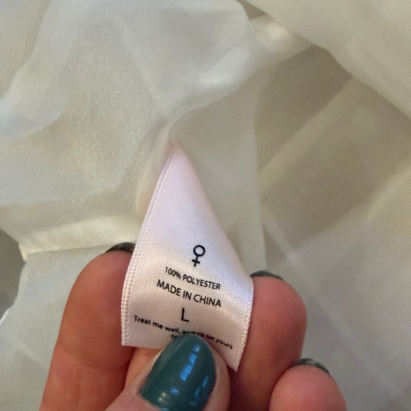 Selkie The Ivory French Puff Dress in White size large - Picture 5 of 11